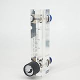 XINRISHENG 6-60mL / min Acrylplatte Typ Luft Stickstoff Durchflussmesser Rotameter mit Steuerventil Push Fit 8mm OD Rohr