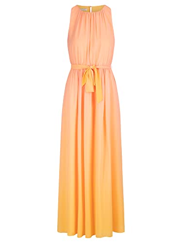 ApartFashion Damen Chiffonkleid Kleid, Apricot-Multicolor, Normal