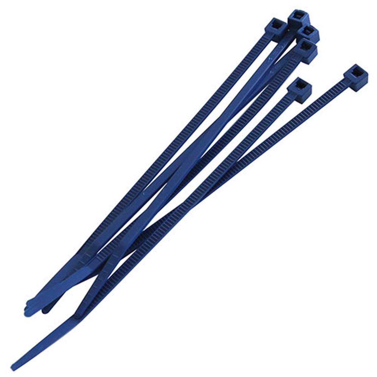 Detektierbare blaue Kabelbinder, Schnellbinder, Blitzbinder, Premium-Universalbinder, Rasterschlaufen, zugfest, Größe:29 cm x 4.5 mm