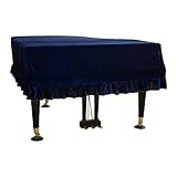 Danlai Grand Piano Cover Anti -Scratch Piano Deckung Gold Samt Staubschutzdeckel Klavierstaubdcover Abdeckung