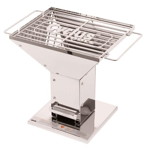 Cyclus Tools Holzkohle Mini Grill, Silber