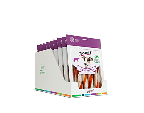 DOKAS Getreidefreier Premium Kausnack für Hunde – Ideal als Belohnung, 200 g (9er Pack)