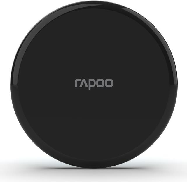 Rapoo XC105 Doppelpack kabelloses Induktionsladegerät für Smartphone, Ladegerät für iOS und Android (z.B. iPhone, AirPod, Samsung), flach, Qi-Laden, Schnellladen, Überladeschutz, schwarz
