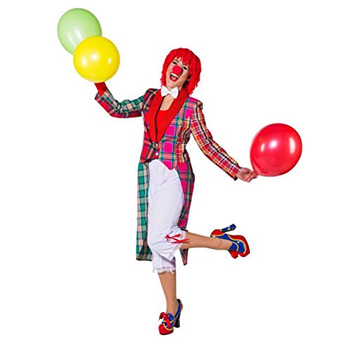 Orlob NEU Damen-Kostüm Patchwork Frack Clown , Gr. 34-36