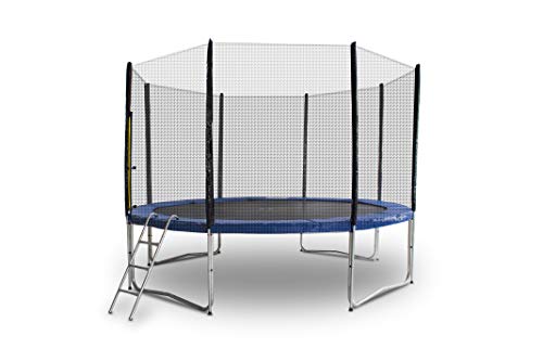 ms-point Gartentrampolin Trampolin Outdoor-Trampolin Fitness-Trampolin 305cm, inkl. Randabdeckung, Sicherheitsnetz und Leiter