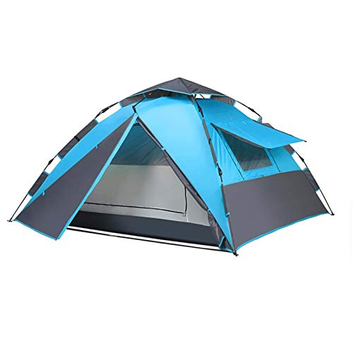 Zelt, automatisches Pop-Up-Zelt für Camping, 4 Personen mit 5 Wasserdichten Instant-Familienzelten, Wandern im Freien