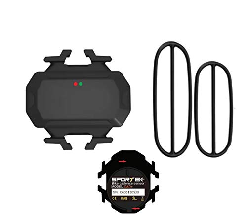 Sportek Ant+ Trittfrequenzsensor, Unisex, für Erwachsene, Schwarz, 37 x 36 x 10 mm