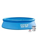 Intex swimming pool set -easy ii-, blau, Ø 366 x 76 cm, inkl. kartuschenfilteranlage
