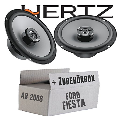 Lautsprecher Boxen Hertz X 165-16,5cm Koax Auto Einbauzubehör - Einbauset für Ford Fiesta MK7 Front Heck - JUST SOUND best choice for caraudio