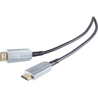 shiverpeaks BASIC-S AOC-HDMI Kabel, 4K, schwarz/silber, 10 m HDMI A Stecker - HDMI A Stecker, aktiv optisches Hybridkabel - 1 Stück (BS01-20075)