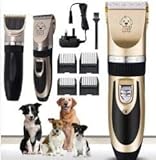 iFCOW Hundepflege Trimmer Elektrische Geräuscharme Tier Haustier Hund Katze Haar Rasiermesser Pflege Clipper Trimmer Rasierer