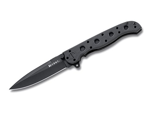 CRKT Unisex – Erwachsene Messer Black M16-01 Zytel 7.6 cm Taschenmesser, schwarz, 18,1 cm