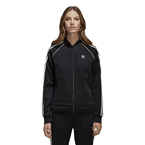 adidas Originals Damen Superstar Tracktop Jacke, schwarz/weiß, Mittel