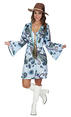 Andrea Moden 801-44/46 Hippie-Kleid, Unisex – Erwachsene, bunt
