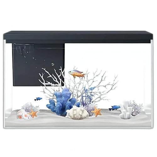 HAZARA Desktop Creative Fish Tank Wohnzimmer Klein Haushalt Ultra Transparent Glas Lazy Home Aquarium Büro Desktop Dekoration-A
