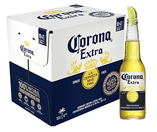 Corona Extra Premium Lager Flaschenbier, MEHRWEG (12 x 0.355 l) im Karton, Internationales Lager Bier