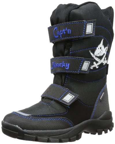 Capt'n Sharky 470478, Jungen Stiefel, Schwarz (schwarz/Royalblau 1), EU 29