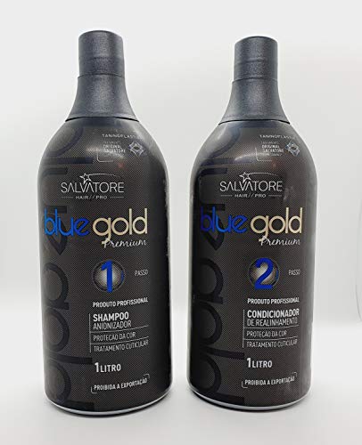 Salvatore Premium Blue Gold Premium Haarglätter 2x1L - Salvatore