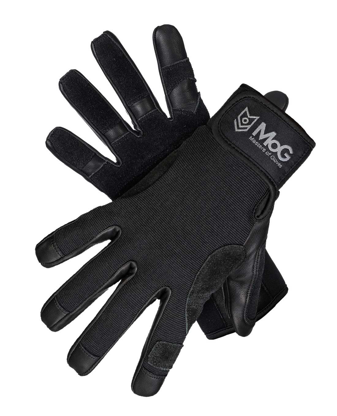 MOG Masters of Gloves Fast Rope Black 9163 professioneller Fast-Roping Abseil-Handschuh, Kletter-Handschuh, taktischer Schutz-Handschuh für Rettungsdienst, Militär, Polizei, Industriekletterer