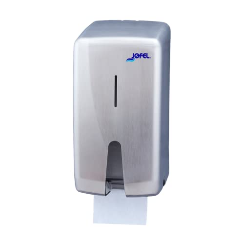 Jofel AF55000 Futura Toilettenpapierhalter doppelt, Edelstahl satiniert, für 2 Rollen