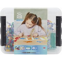 Plus-Plus – ABC & 123 Aufbewahrungsbox - 2000 Stücke – Kreatives Spiel, Bausteine, BAU, Entwicklendes Spielzeug für Kinder, STEM, STEAM, Produziert in Dänemark