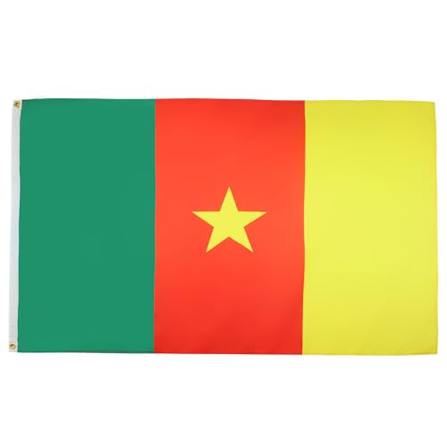 AZ FLAG Flagge KAMERUN 250x150cm - KAMERUNISCHE Fahne 150 x 250 cm - flaggen Top Qualität
