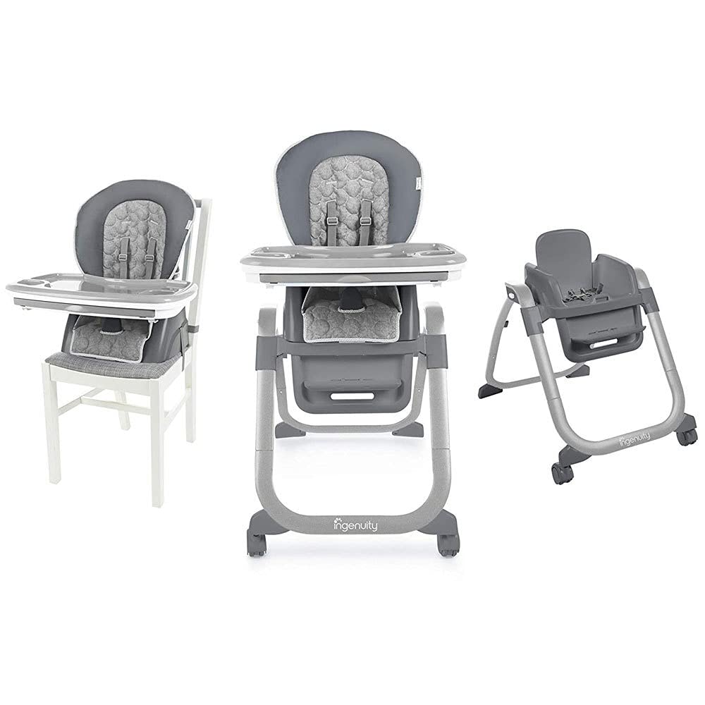 Ingenuity, Connolly 4 in 1 Hochstuhl, Kindersitzerhöhung, Kleinkinderstuhl oder gleichzeitig als Sitz für zwei Kinder nutzbar