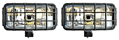 Mlx MelTruck® 2x Scheinwerfer Fernlicht H3 Halogen12V 24V mit Schutzgitter und Glühbirnen 24V