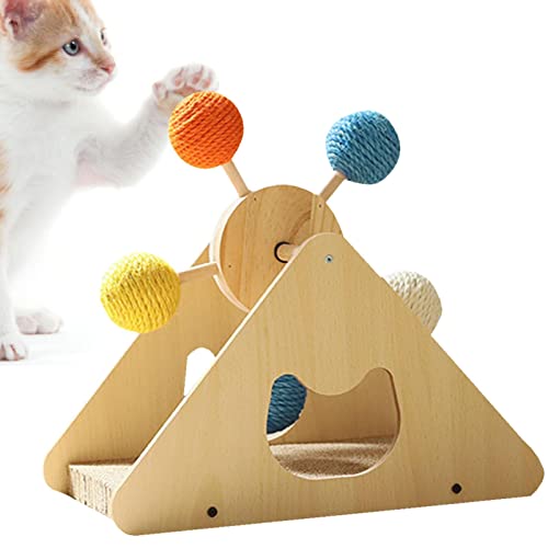 Katzen-Kratzbrett-Spielzeug - Sisalkratzer Kugelkratzer für Katzen - Kratzunterlage für Katzen oder Kätzchen im Haus hält Katzen fit und schützt Möbel Ximan