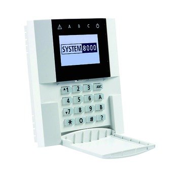 Indexa Funk-Bedienteil 8001 F/RGB farbigem LCD-Display Bedien- und Anzeigegerät für Gefahrenmeldesystem 4015162368673