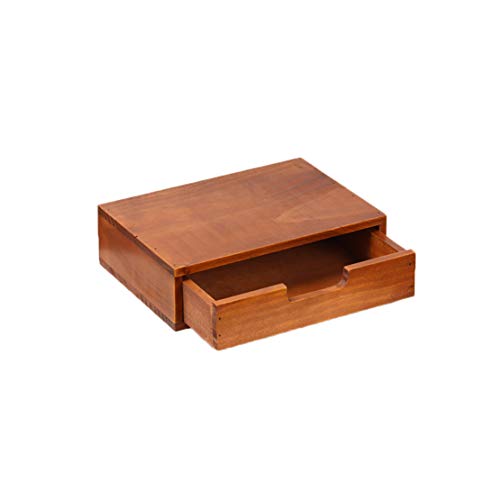 Verve Jelly Desktop Aufbewahrung mit Schubladen Holz Mini schubladenbox 1 Stöckig, Vintage aufbewahrungsbox Kosmetik Holzbox mit Schubfach Organizer Holz Tischkommode zur Aufbewahrung