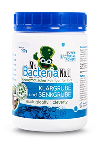 Mr.Bacteria No.1 Bioenzymatischer Reiniger für Ihre KLÄRGRUBE und SENKGRUBE 500g - 3 Stücke
