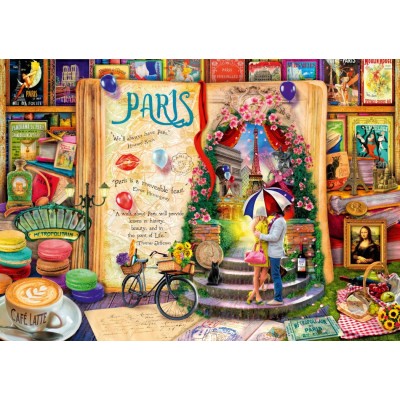 Bluebird Puzzle Life is an Open Book Paris 4000 Teile Puzzle Bluebird-Puzzle-70262-P
