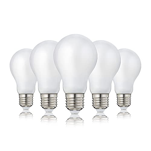 Hellum LED Lampe, LED Filament, E27 Sockel, Warmweiß 2700 K, 4 W, matt, 10er-Pack, 206203