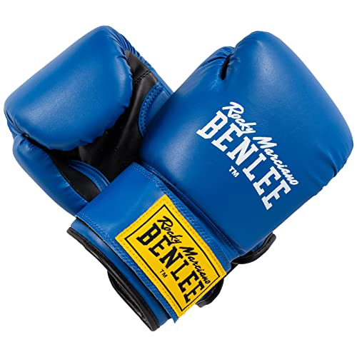 BENLEE Rocky Marciano Boxhandschuhe Training Gloves Rodney, Schwarz/Blau, 14