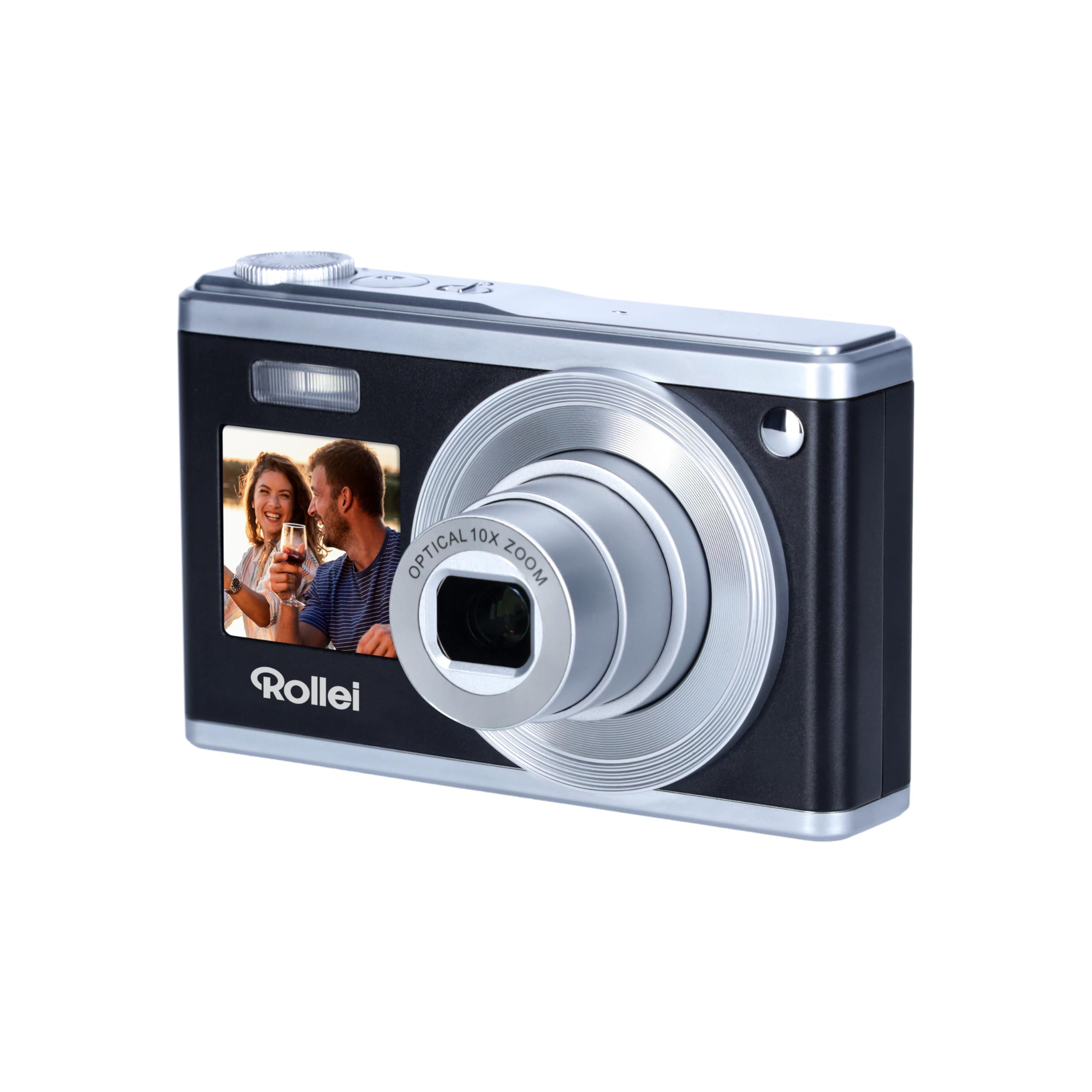 Rollei Compactline 10X - 20 MP - 10x optischer Zoom; Selfie Display; Erleben Sie Perfektion in jedem Bild durch elektronisch Stabilisierung!