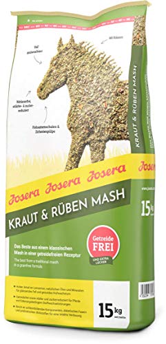 JOSERA Kraut & Rüben Mash Premium Pferdefutter mit getreidefreier Rezeptur hoher Leinsamenanteil stärke- und zuckerreduziert, 15 kg