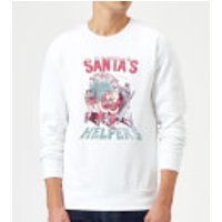 DC Santa's Helpers Weihnachtspullover - Weiß - M - Weiß