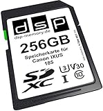 DSP Memory 256GB Professional V30 Speicherkarte für Canon IXUS 185 Digitalkamera