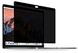 MyGadget Magnetischer Sichtschutz für Apple MacBook Pro 15" (ab 2016) mit USB C - Abnehmbarer Anti Spy Schutz - Privacy Filter Bildschirm Displayschutz