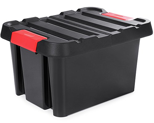 Ondis24 Dreh- und Stapelbox Malle Aufbewahrungsbox mit Deckel (85 Liter)