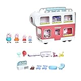 Peppa Pig Peppa’s Adventures Wohnmobil von Familie Wutz Vorschulspielzeug, umbaubares Fahrzeug, spielt Geräusche und Musik, ab 3 Jahren geeignet