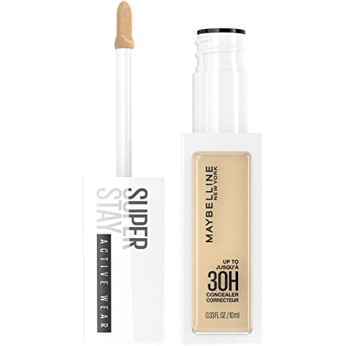 Maybelline New York Super Stay Liquid Concealer Makeup, Full Coverage Concealer, Up to 30 Hour Wear, Transfer Resistant, Natural Matte Finish, Oil-free, available in 16 Shades, 22, 0.33 fl oz