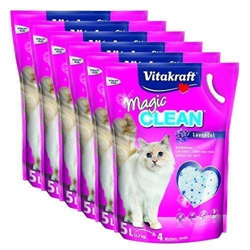 Vitakraft Katzenstreu Magic Clean Lavendel - 6 x 5 Liter