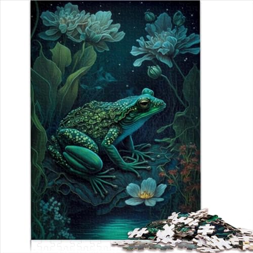 Puzzle für Erwachsene, Frosch-Mythisches Land, Puzzles 1000 Teile, Holzpuzzle für Erwachsene und Kinder, Lernspielzeug, Familienspiele, 1000 Teile (50 x 75 cm)