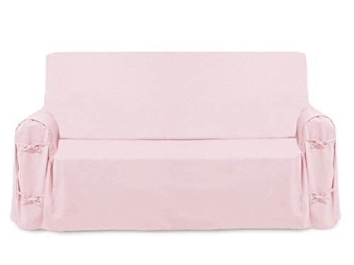 Soleil d'ocre Couchbezug Baumwolle Panama rosa