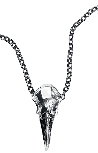 Alchemy Gothic Rabenschädel Klein Unisex Halskette Standard Hartzinn Gothic, Horror, Rockwear