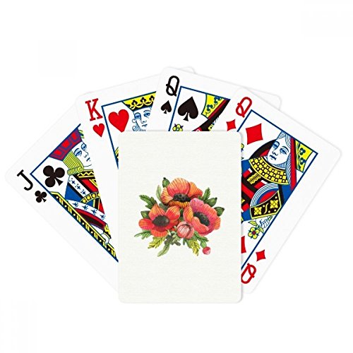 Gesellschaftsspiel mit Blumen, Mais, Poker