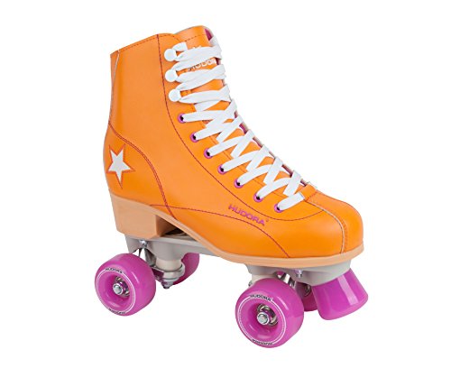 Hudora Disco Rollerskates Unisex Rollschuh, Orange/Lila, 36, 13201