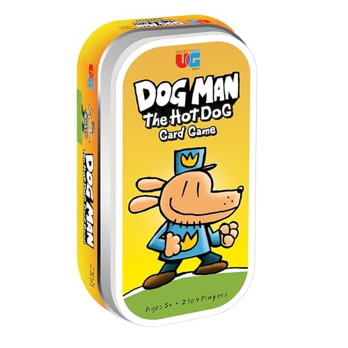 University Games Dog Man The Hot Dog Card Game, 2-4 Players, Yellow, One Size,07011
